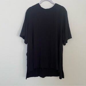 ADAY Black Short Sleeve Tee Relaxed Fit